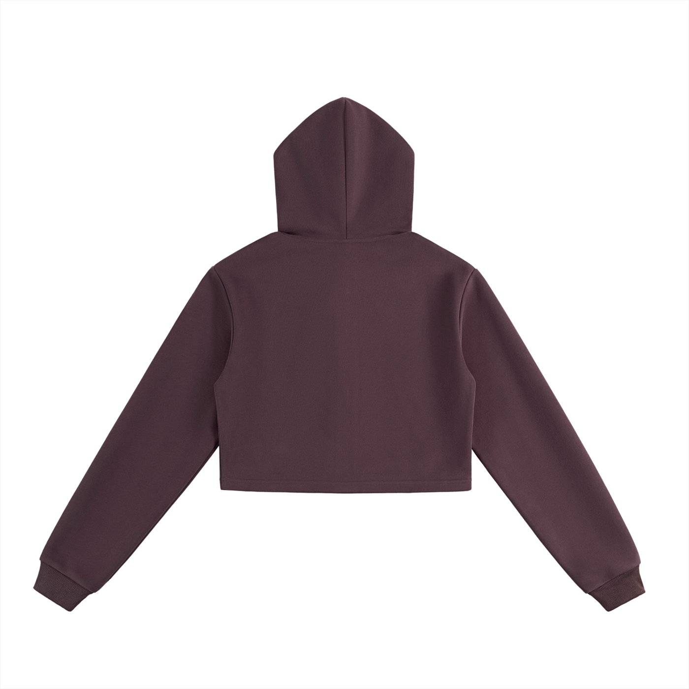 La Volonté Cropped Zip-Up Hoodie