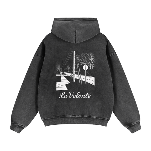 Cropped La Volonté Zip-Through Fleece Hoodie