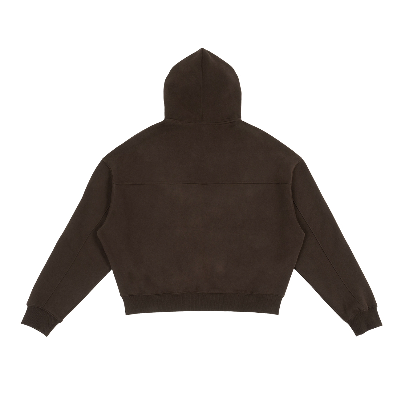 Cropped Zip-Up Boxy Hoodie