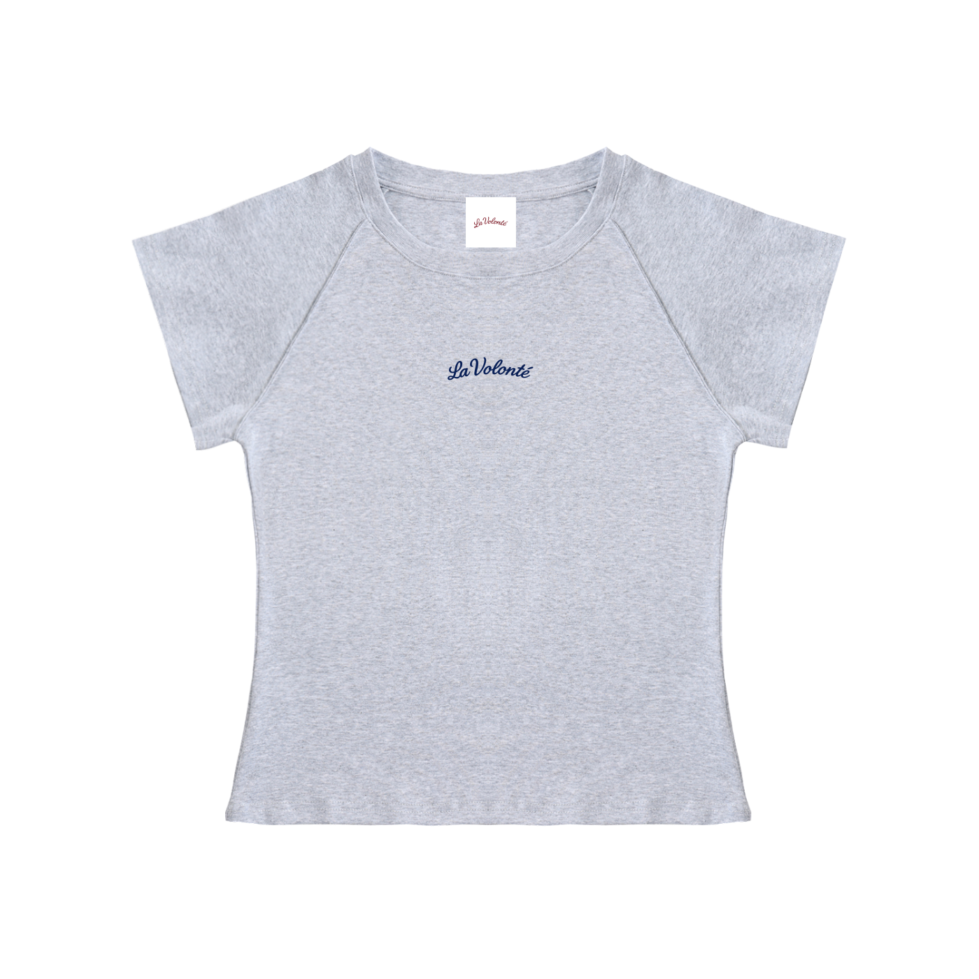 Solid Color Raglan Sleeve Crop Top