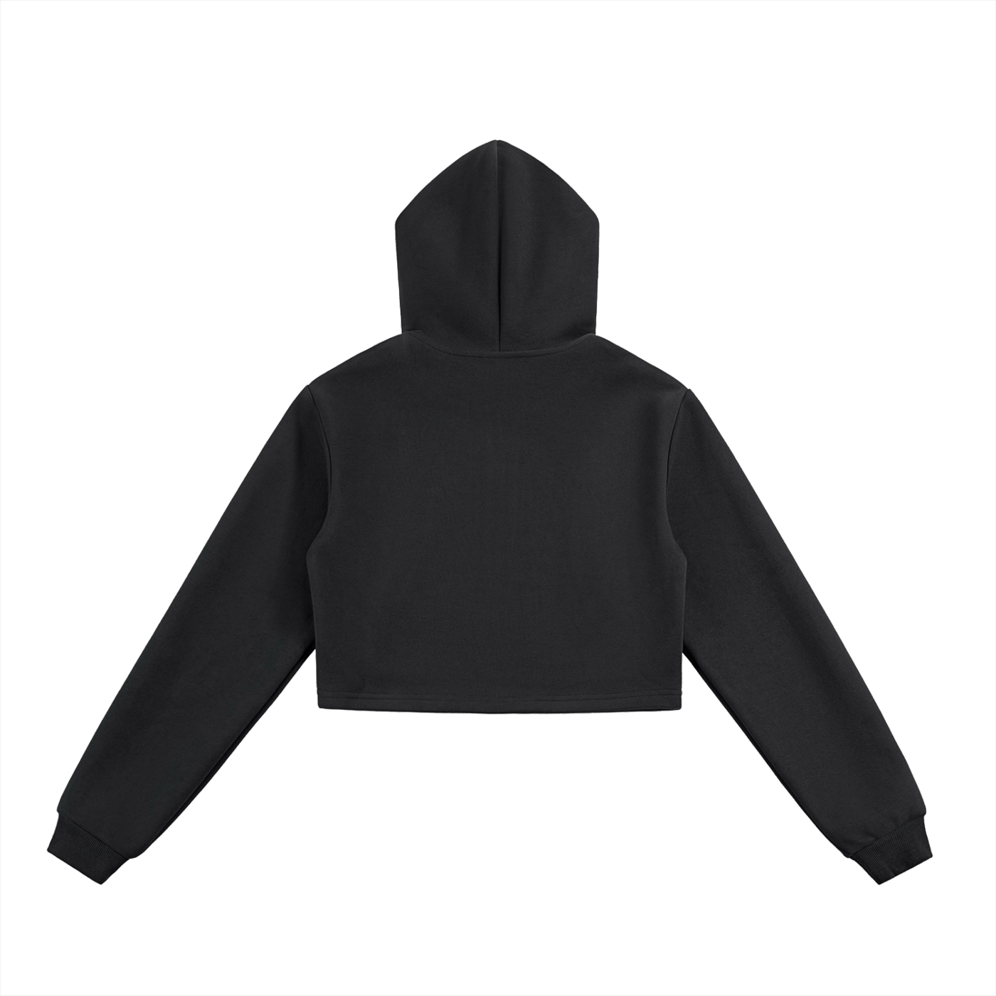 La Volonté Cropped Zip-Up Hoodie