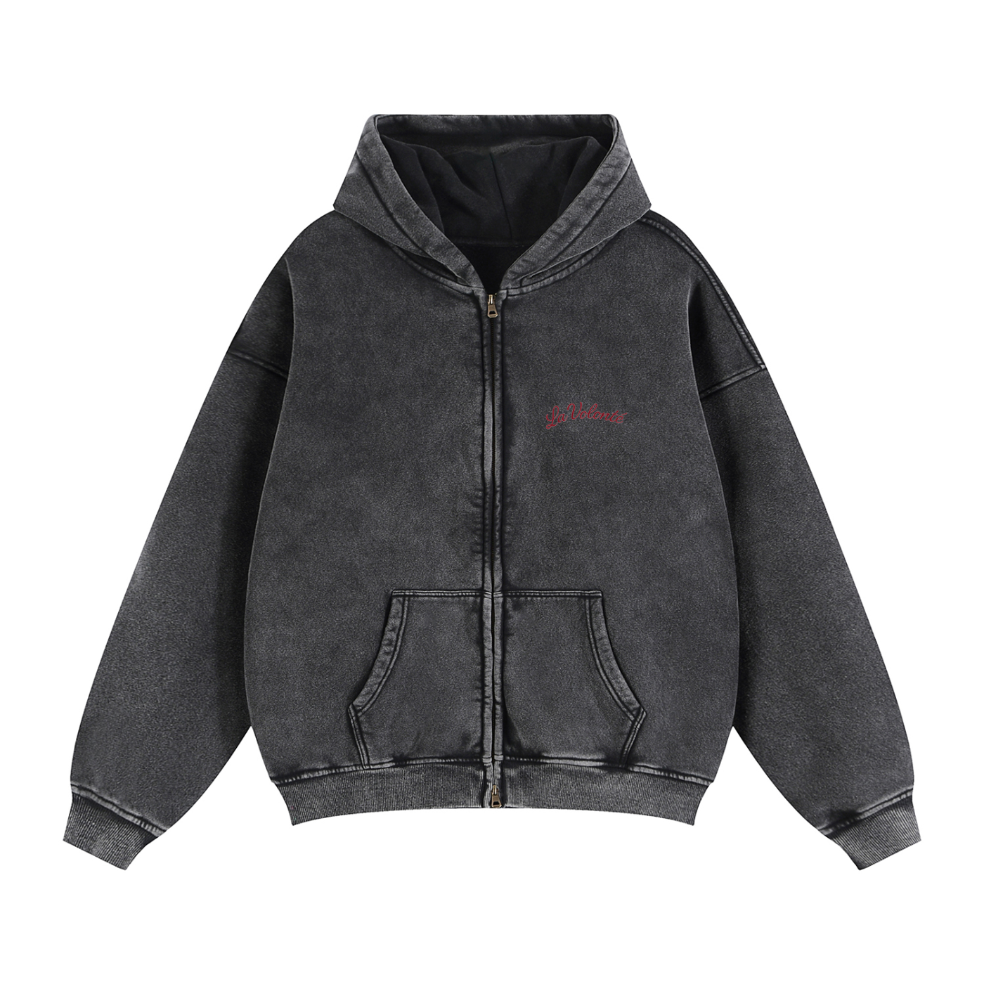La Volonté Zip-Through Fleece Hoodie