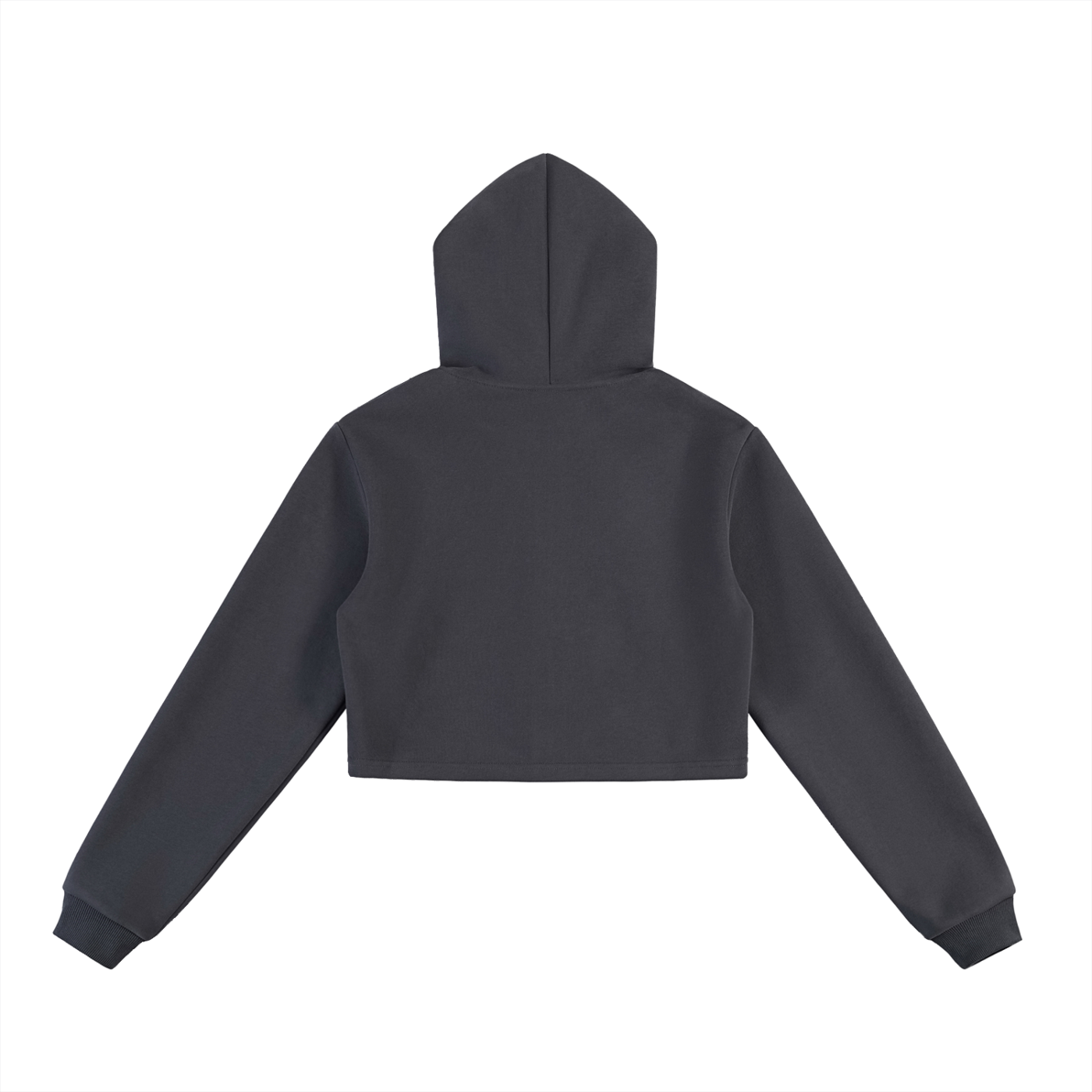 La Volonté Cropped Zip-Up Hoodie